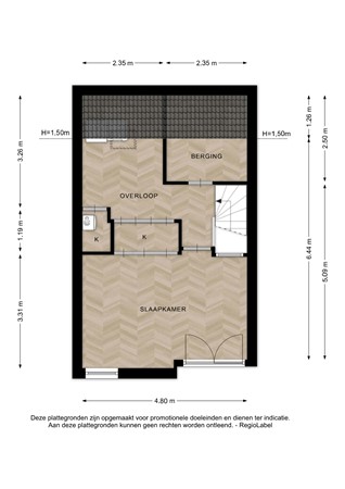 Floorplan - Leonard Springerlaan 238, 7425 HA Deventer